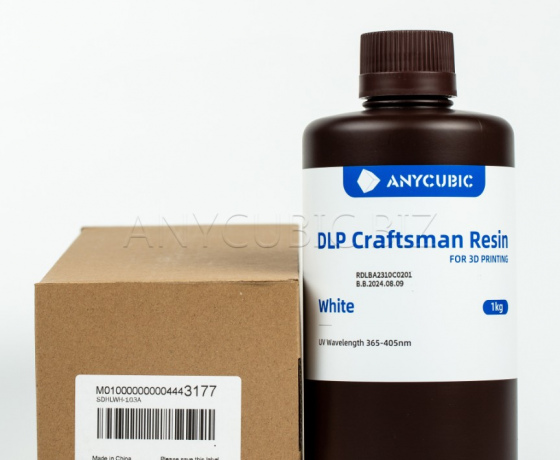 Фото 3 - Фотополімерна смола Anycubic Craftsman WHITE (Біла) 1КГ