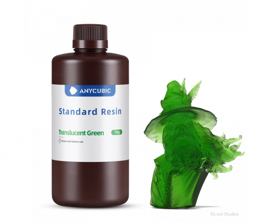 Фото 3 - Фотополімерна Базова смола Прозоро-зелена Anycubic