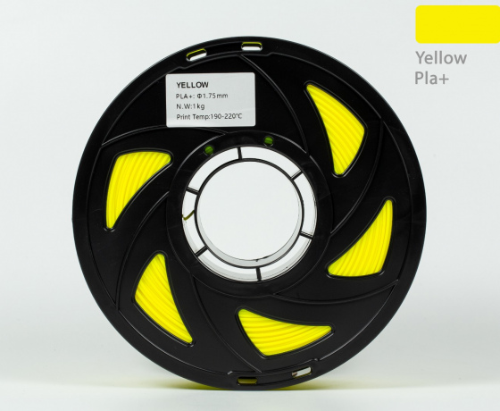 Фото 3 - Жовтий PLA Plus (ПЛА плюс) пластик філамент для 3D принтера 1кг, 1.75мм, 330м Filament
