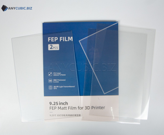 Фото 5 - Тефлоновая FEP Матовая пленка для Photon M3 Plus 2шт 260×175 mm