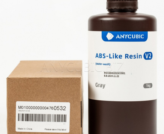 Фото 2 - Фотополимер Anycubic ABS-Like Resin V2 серый