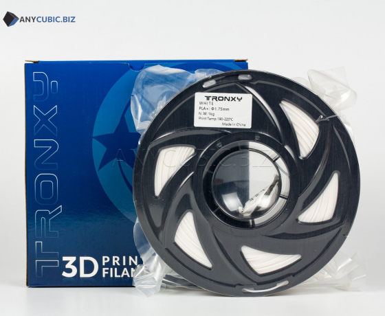 Фото 2 - Білий PLA пластик Tronxy для 3D принтера 340м | 1кг | 1.75мм