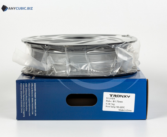 Фото 3 - Срібний PLA пластик Tronxy для 3D принтера 340m | 1 кг | 1,75 мм