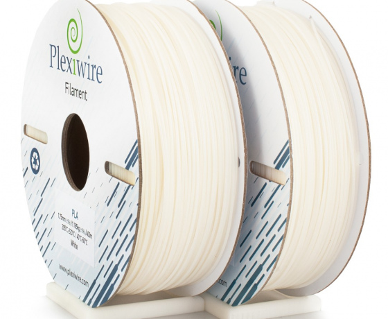 Фото 2 - PLA пластик Plexiwire для 3D принтера білий 400м / 1.185кг / 1.75мм