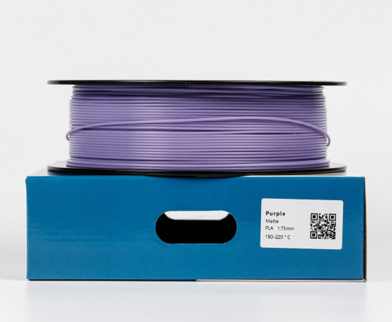 Фото 2 - Пурпурний Матовий Пла Пластик 1кг | 1.75мм | 330м