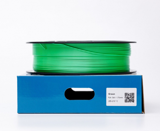 Фото 3 - Зелений Пла Пластик Шовковий \ PLA SILK Green 1кг | 1.75мм | 330м