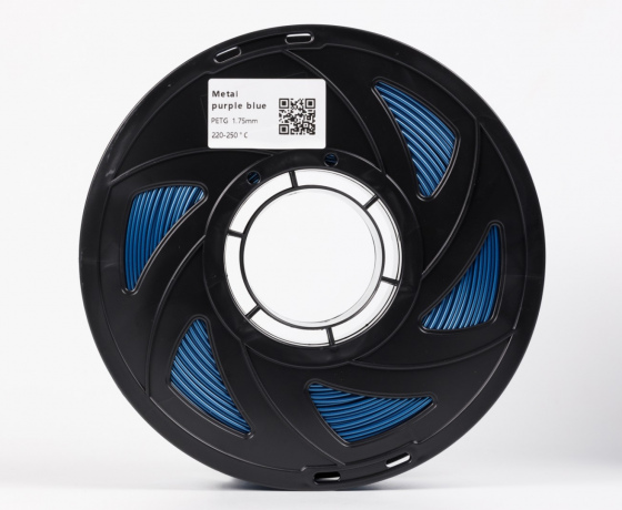 Фото 3 - Фіолетово Синій Металік PETG пластик для 3D принтера | PETG Filament Metal purple blue 1кг | 1.75мм | 330м