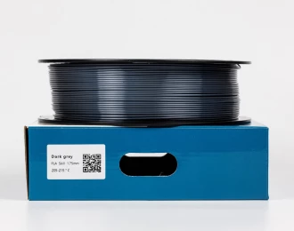 Темно-сірий Пла Пластик Шовковий \ PLA SILK Dark grey 1кг | 1.75мм | 330м