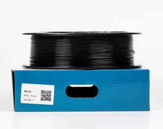 Чорний PETG (ПЕТГ) coPET пластик для 3D принтера | Black PETG 1кг | 1.75мм | 330м